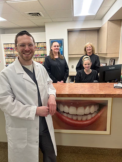 Dr. Yehuda Lehrfield with his staff at Smile Design Center